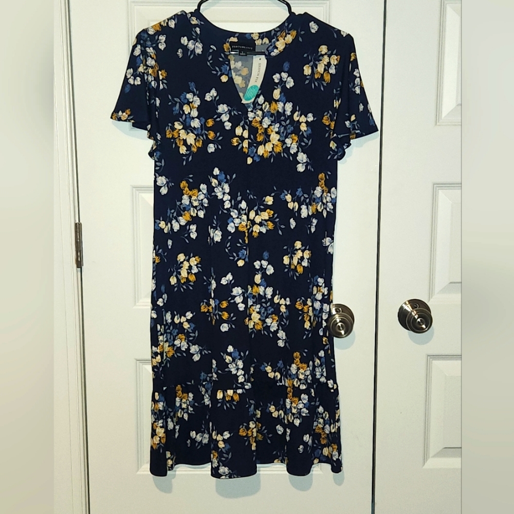 Fortune and Ivy blue floral Jule dress